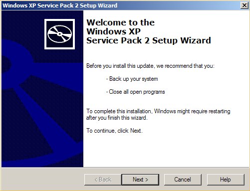 instalar paquete de servicio de windows xp hasta 2
